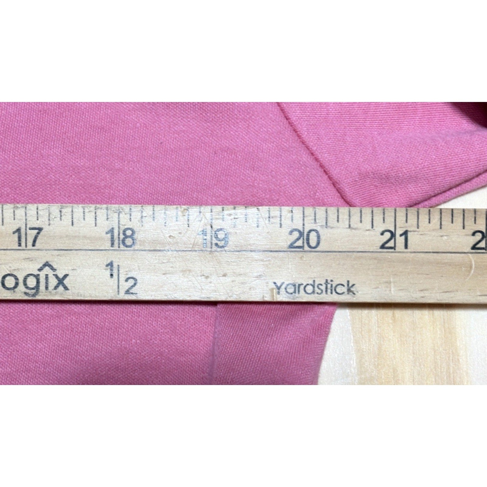 Vintage Lands End Women’s PetiteM Button Side Detail Sweatshirt Made In USA Pink