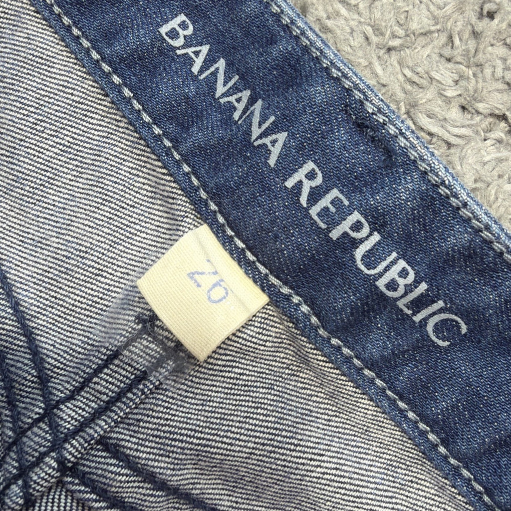 Banana Republic Womens Skinny Indigo Denim Cotton Stretch Jeans Sz 26 NWT