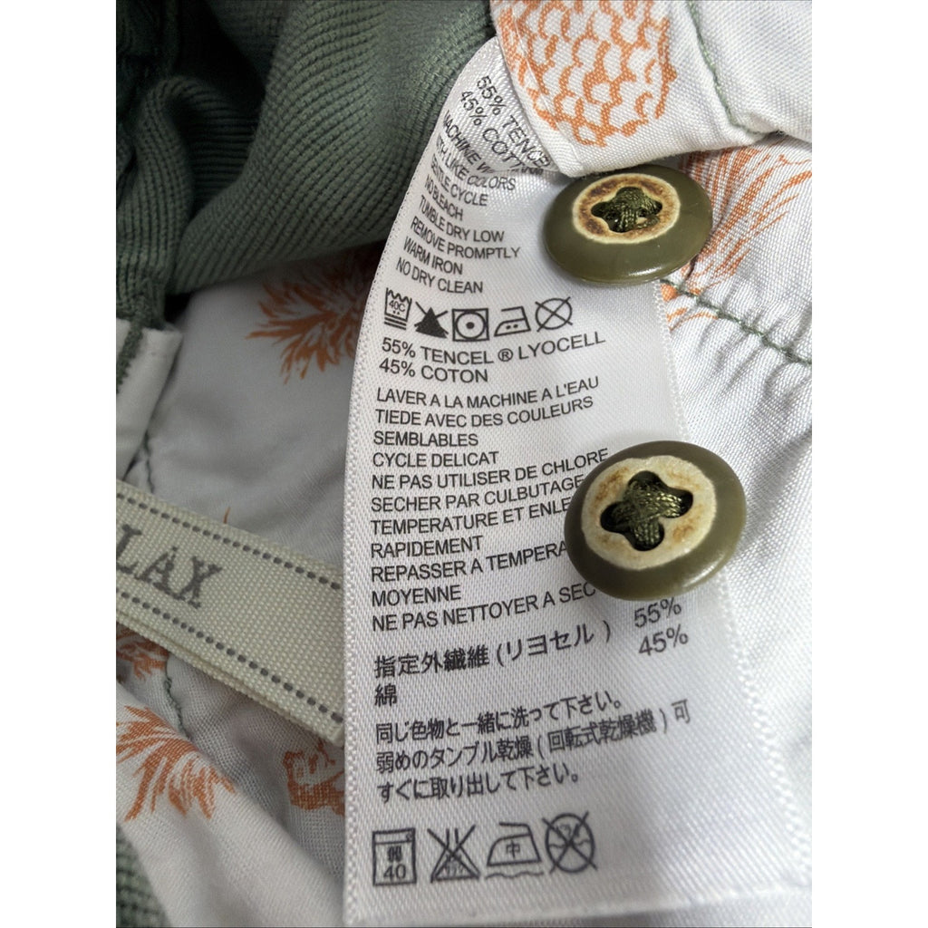 Tommy Bahama Relax Cargo Shorts Men's 36 Green Stretch Preppy 63-TR808