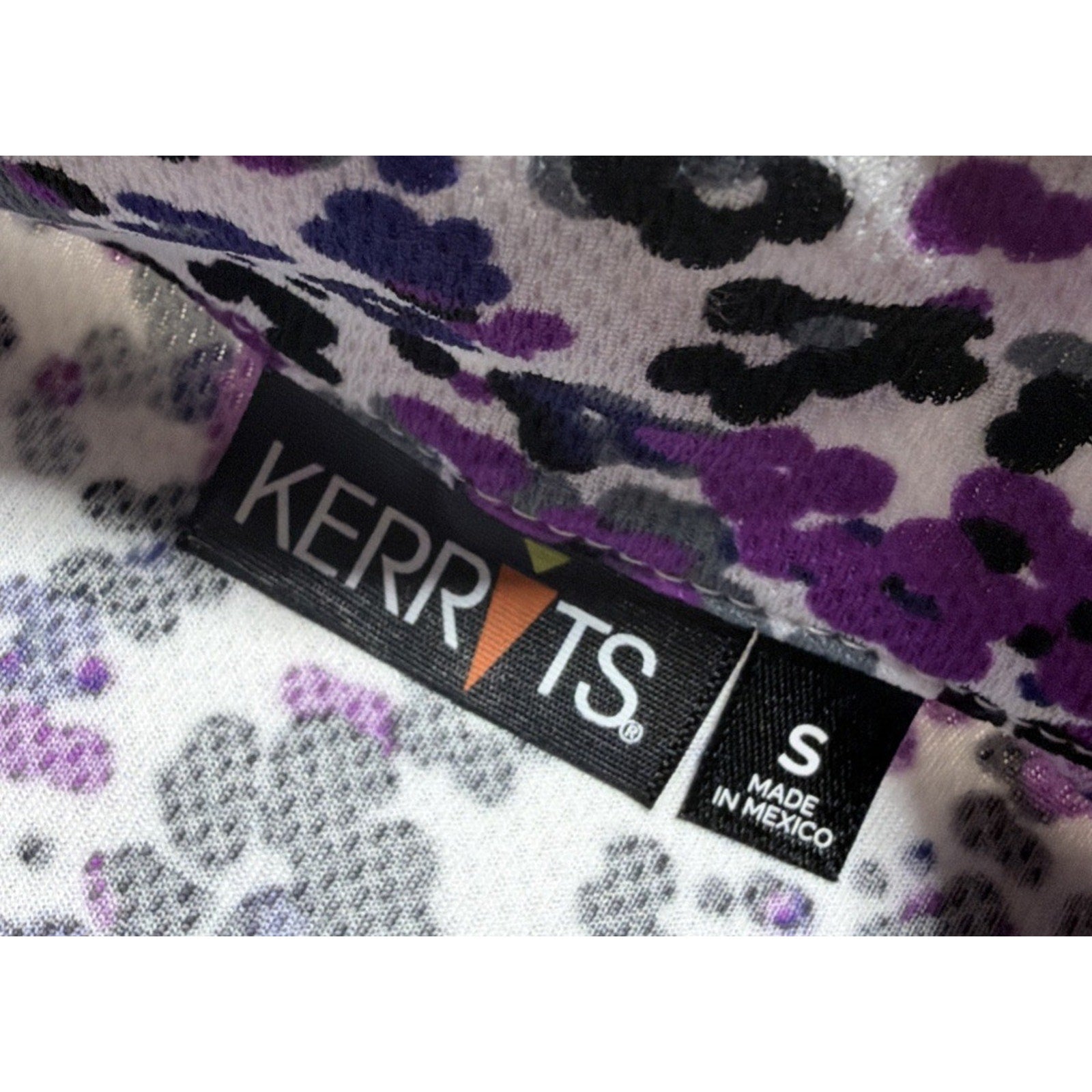 Kerrits Equestrian Cooltek SS Close Contact Riding Shirt-S-Purple Floral NWT
