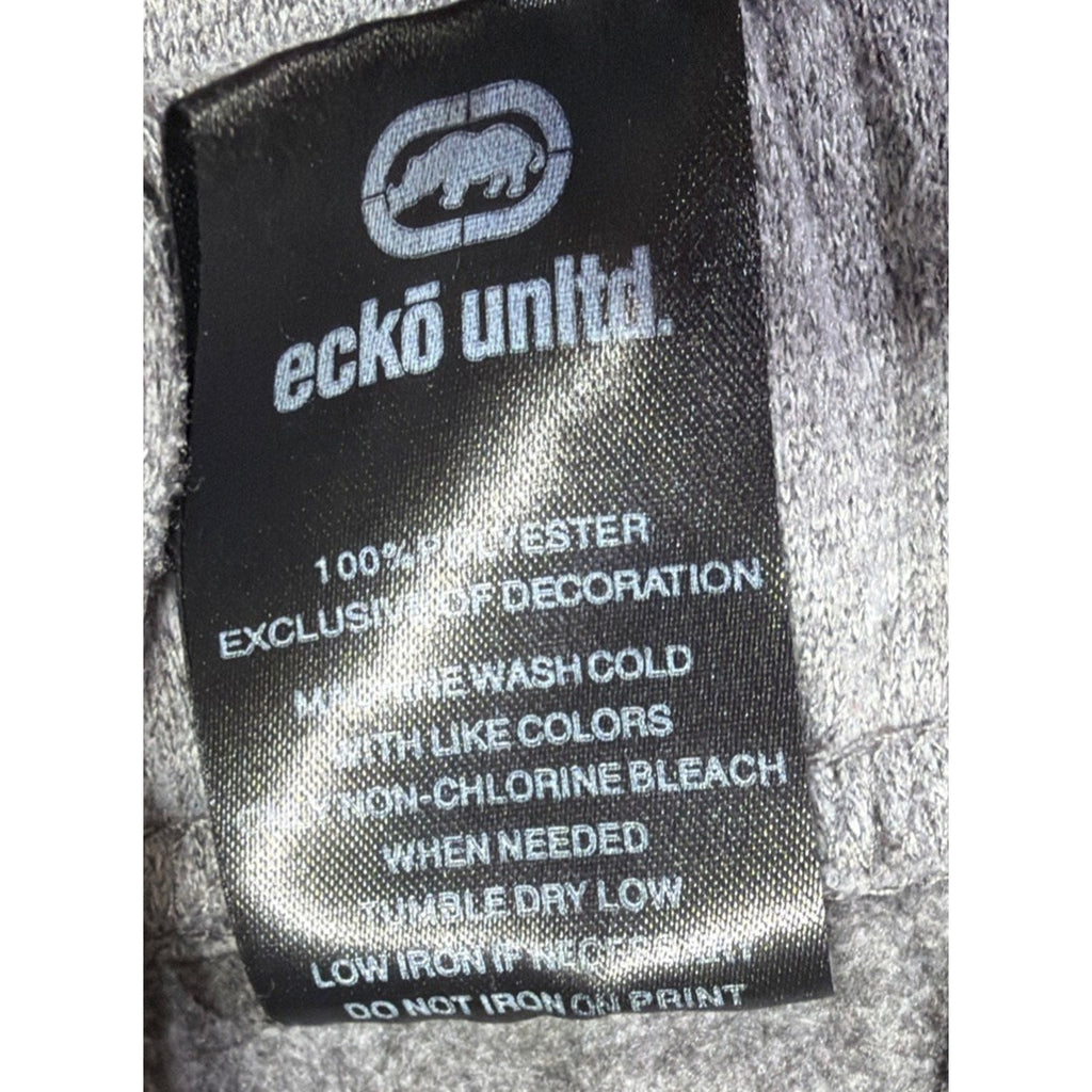 Ecko Unltd. Fleece Jogger Mens 5XL Gray Raw Uncut Logo Sweatpant Activewear