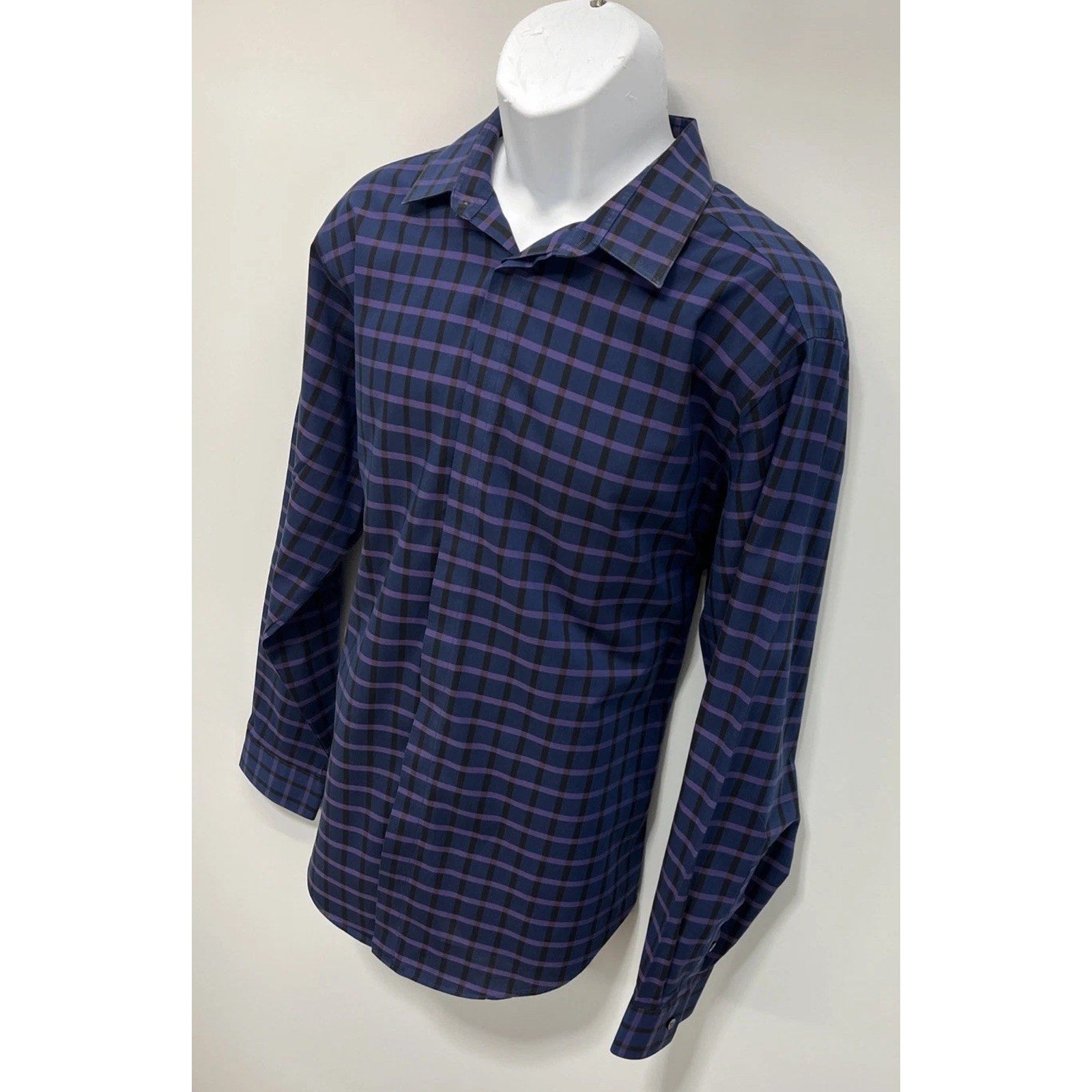 Calvin Klein Men's Slim Fit Non-Iron Performance Dress Shirt Cotton 17.5 32/33