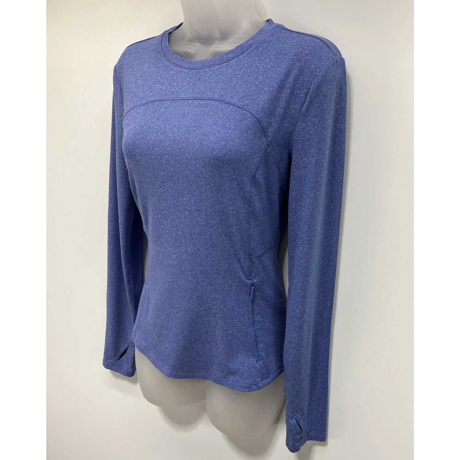 SPYDER Active Women M Long Sleeve Pullover Activewear Pocket Shirt Thumb Hole