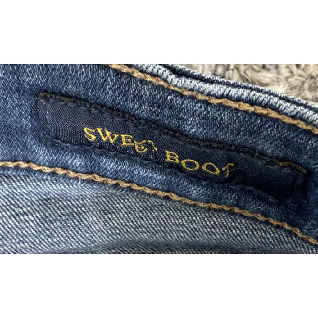 Lucky Brand Womens Sweet Boot Cut Jeans Blue Pockets Denim 4/27