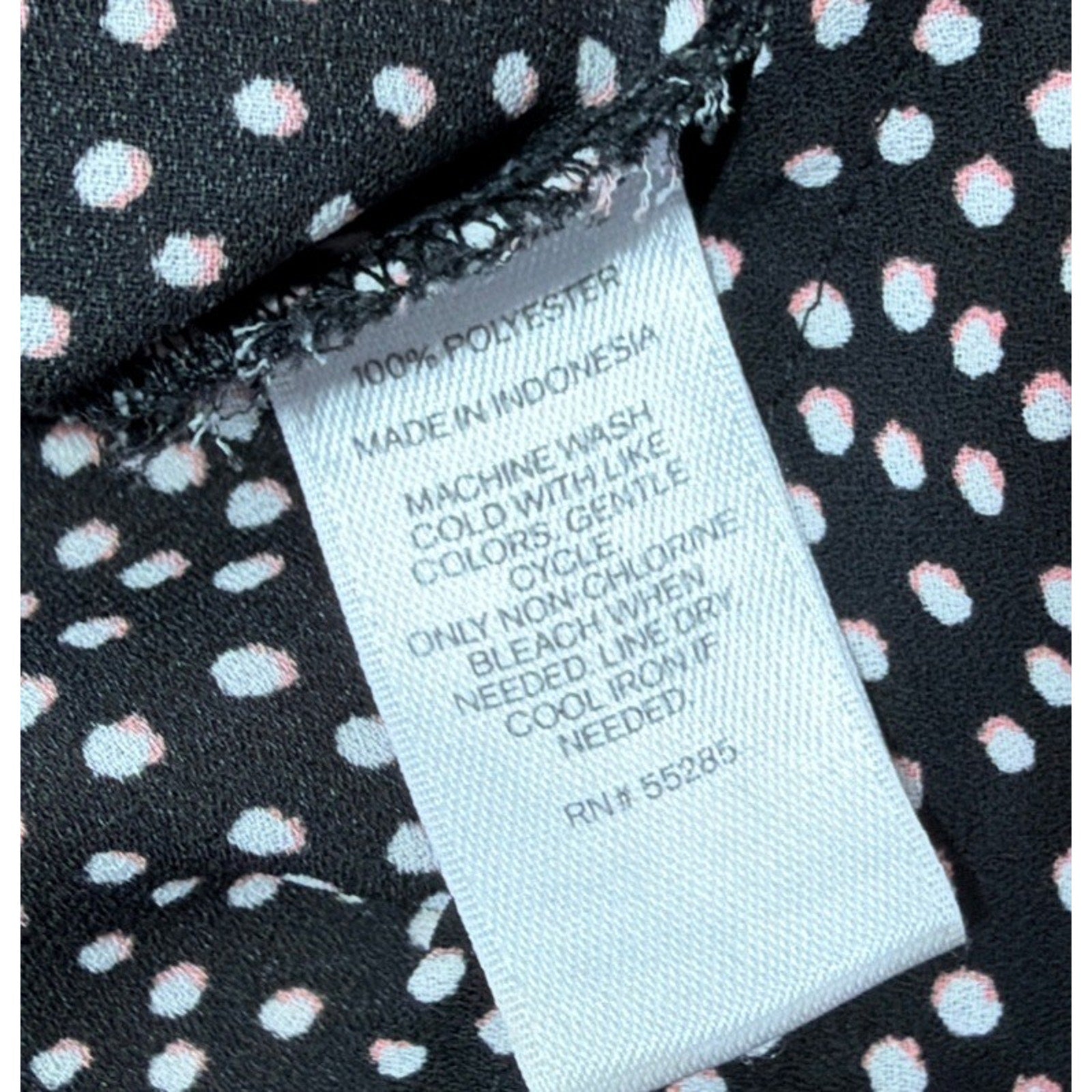 EXPRESS Black White Zipper V-Neck Career Top Roll Up Tab Sleeve XL