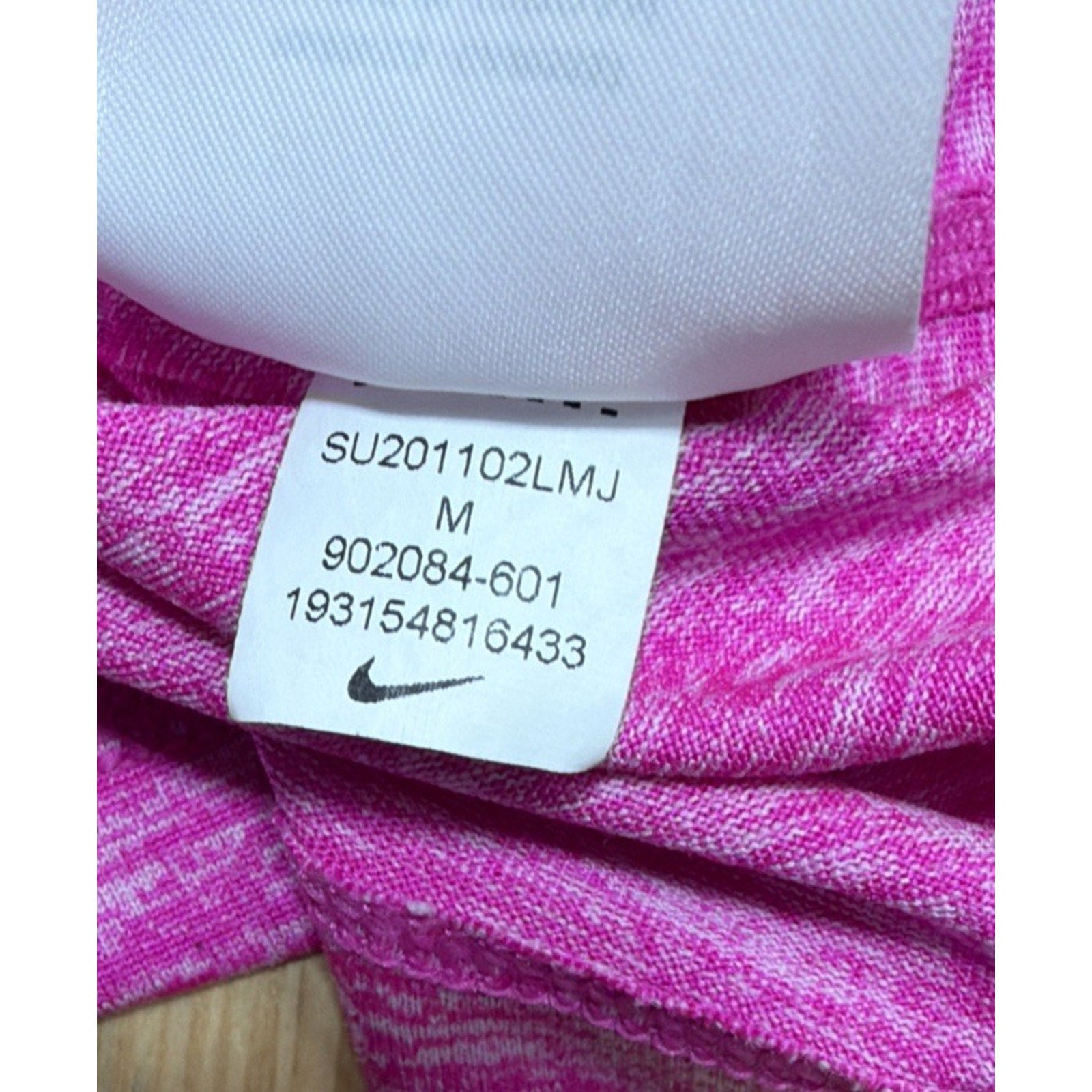 Nike Running Tank Top Women's Medium Pink Dri Fit Heather Lightweight Training