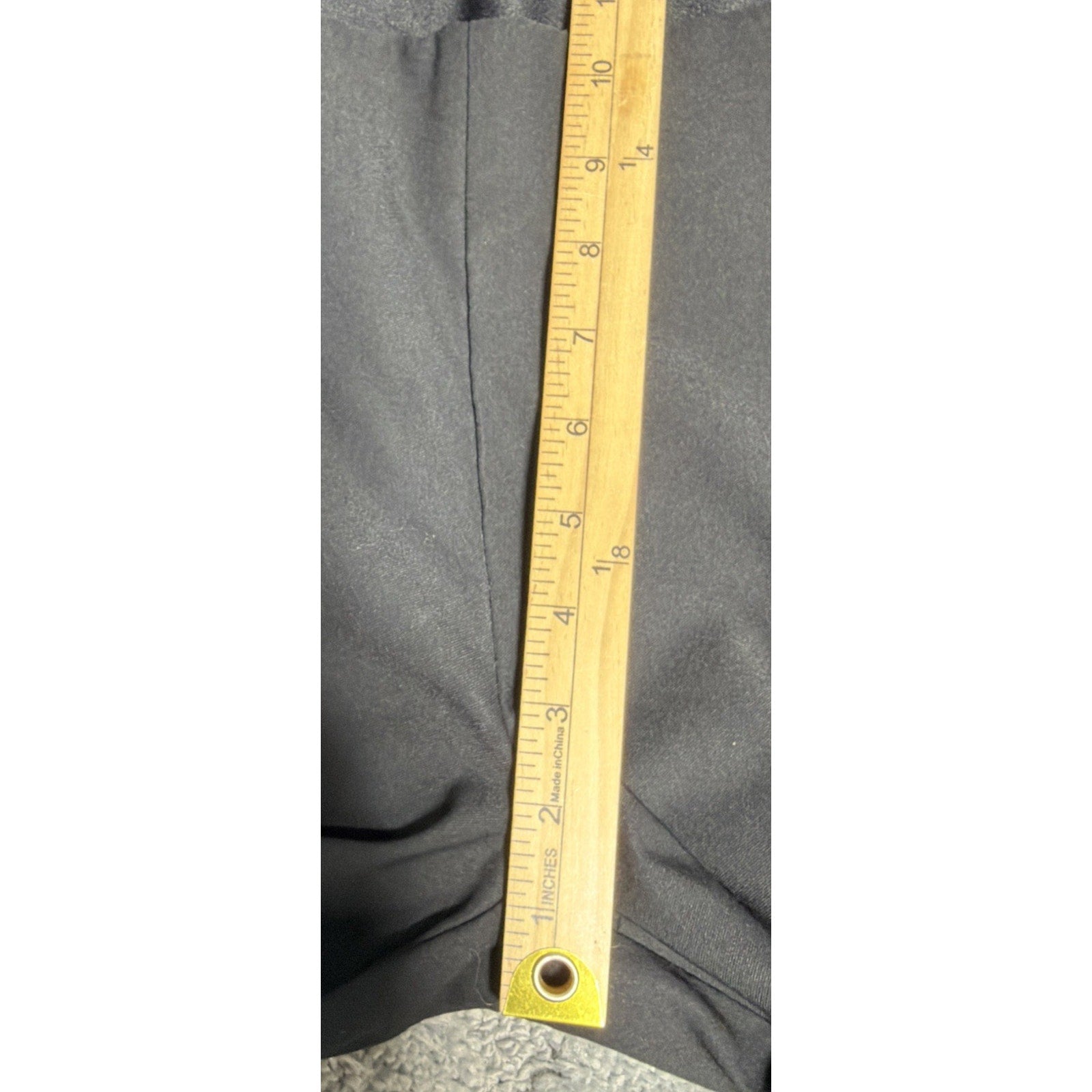 Chicos Size 0 Pants Crop Short Black Pull On Flat Front Womens Career Casual 4