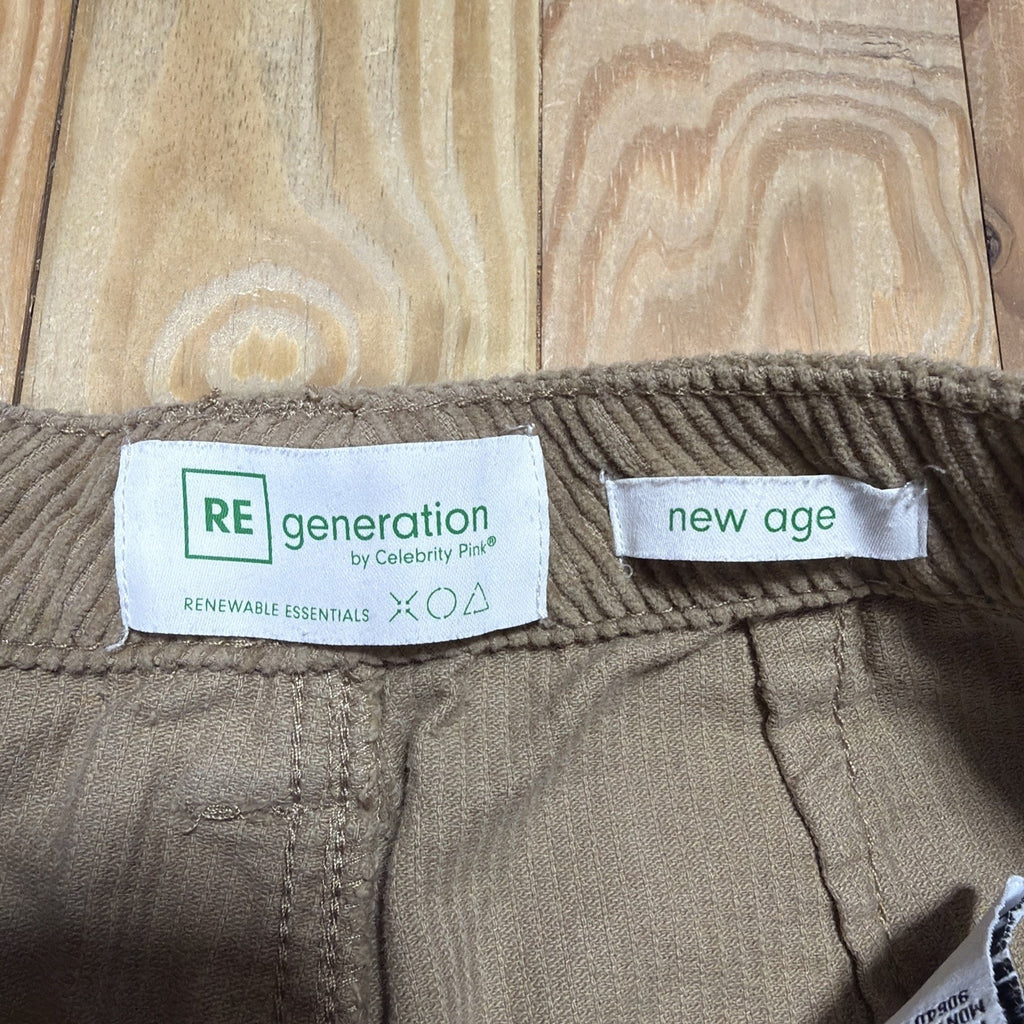Re Generation by Celebrity Pink Corduroys Women's 9/29 Brown Carpenter Straight