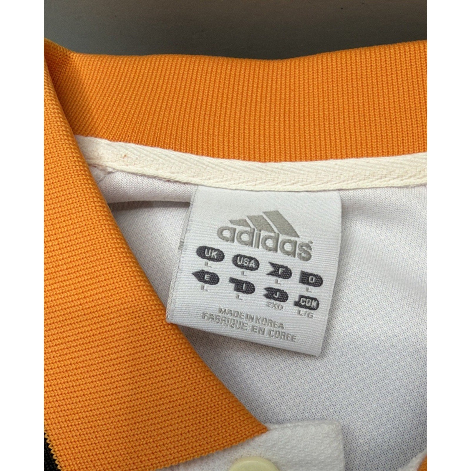 Tennessee Volunteers Adidas Climalite Polo Shirt Mens Large White Embroidered