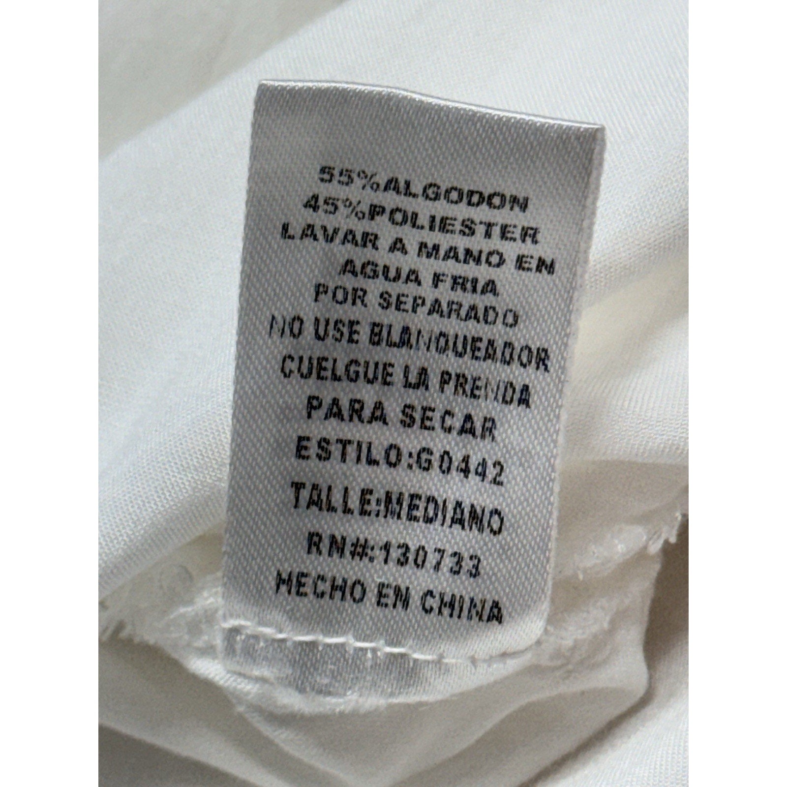 UMGEE USA White Side Laced Sz M Button Up Tunic Shirt