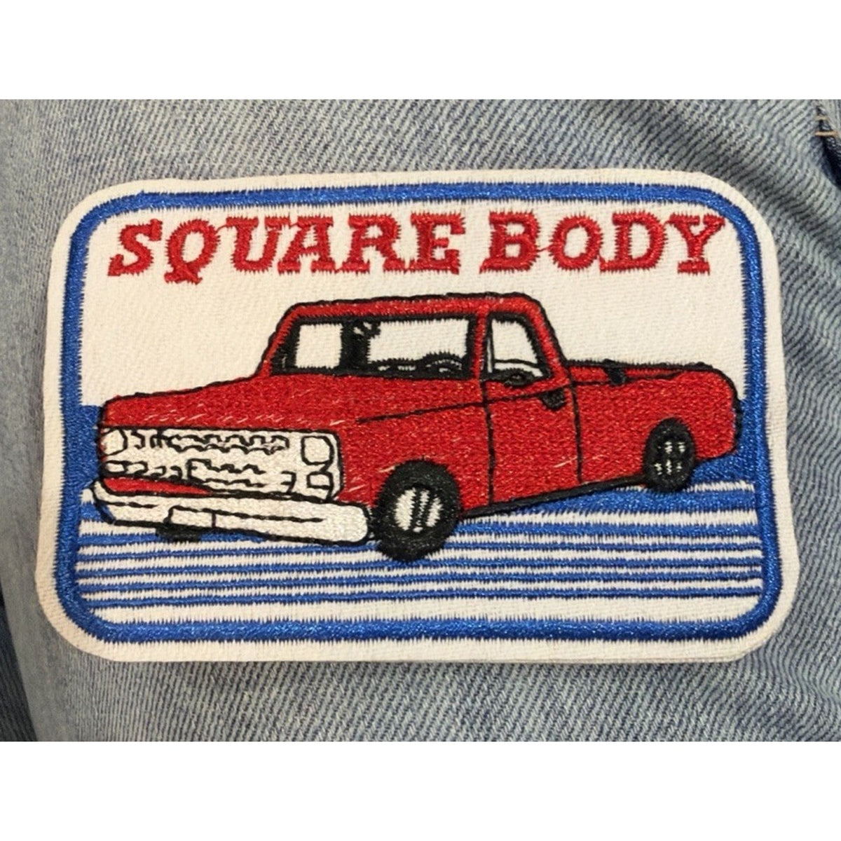 Square Body Iron On Patch Or Sew On Embroidered Chevy GMC