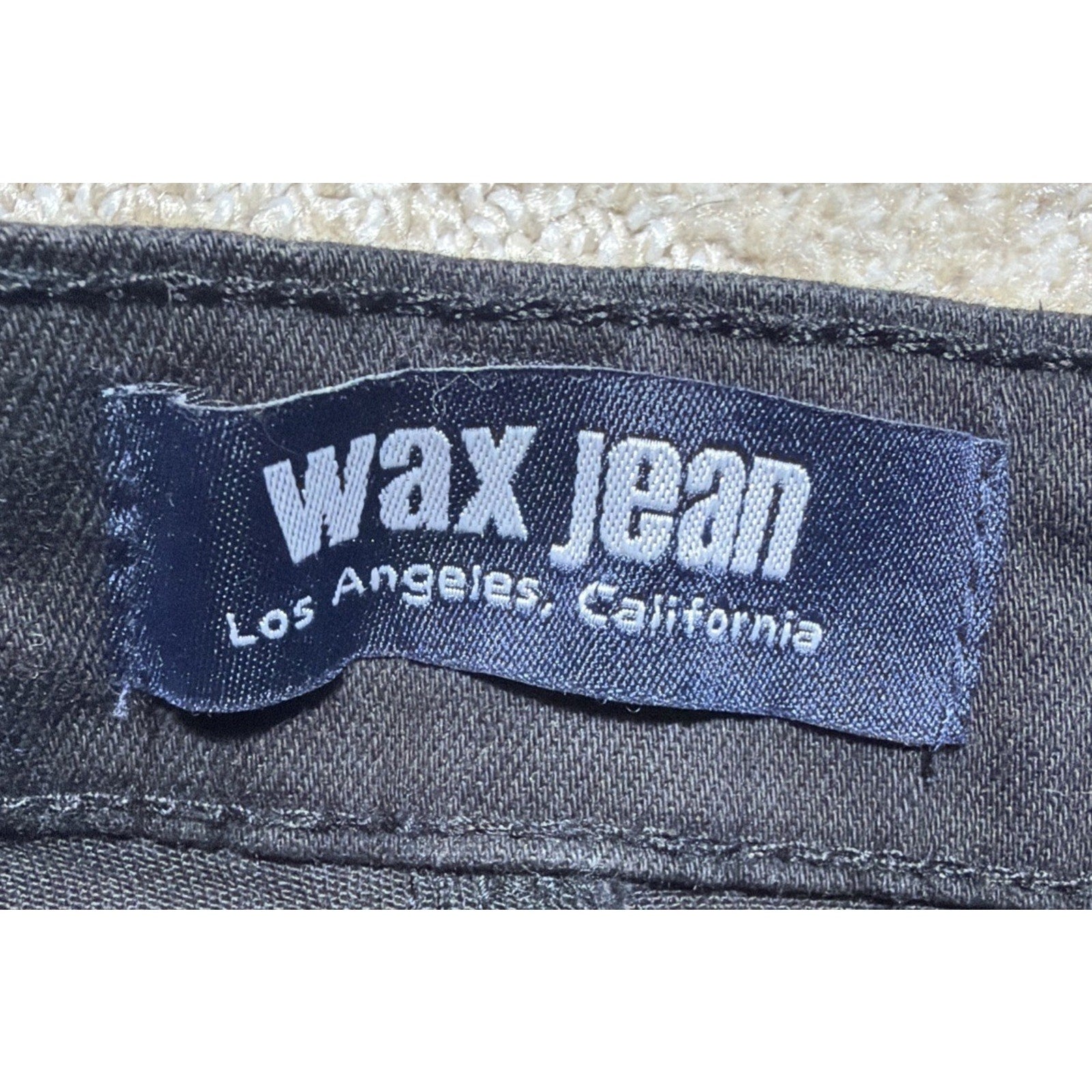 WAX Jeans Women's Size Large Stretch Midi Skirt Button Fly Black Wash NWT