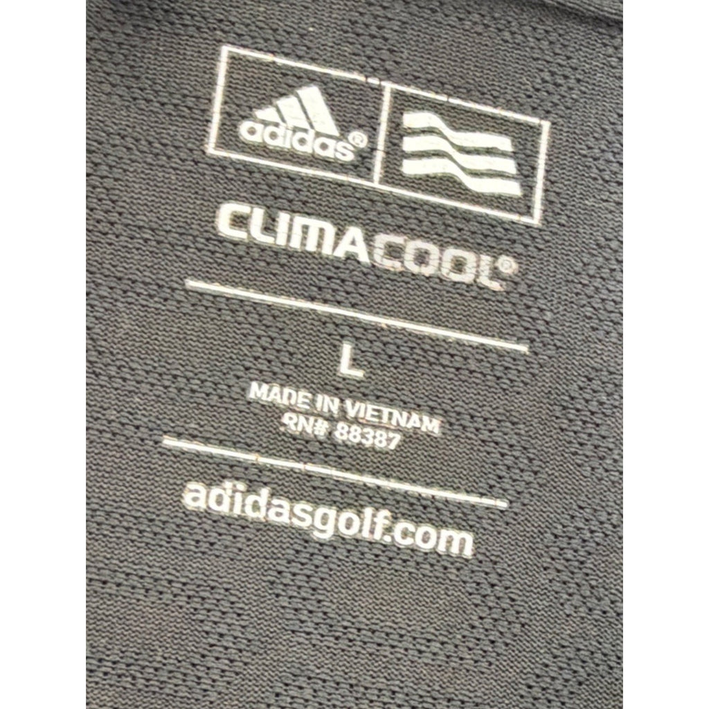 ADIDAS CLIMACOOL FORMOTION MEN'S GOLF POLO SHIRT BLACK L POLYESTER