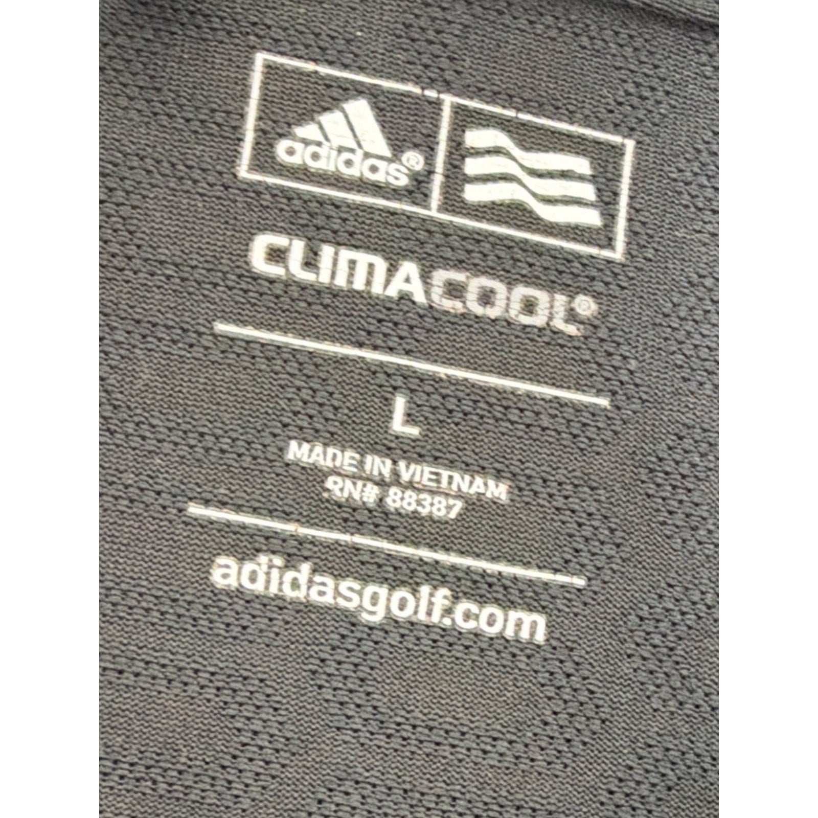 ADIDAS CLIMACOOL FORMOTION MEN'S GOLF POLO SHIRT BLACK L POLYESTER