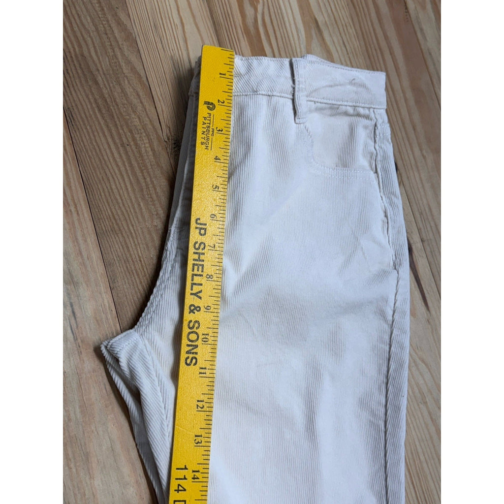 Saints & Hearts Women CreamCorduroy Bell Bottoms Flare Pants Size Large NWT