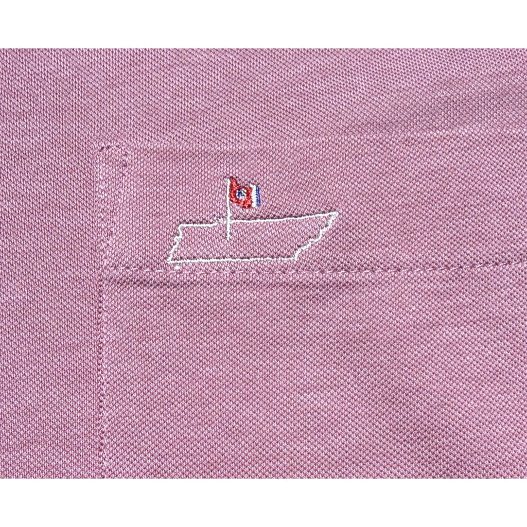 Peter Millar Pique Polo Shirt Mens XXL Pink Embroidered TN Golf
