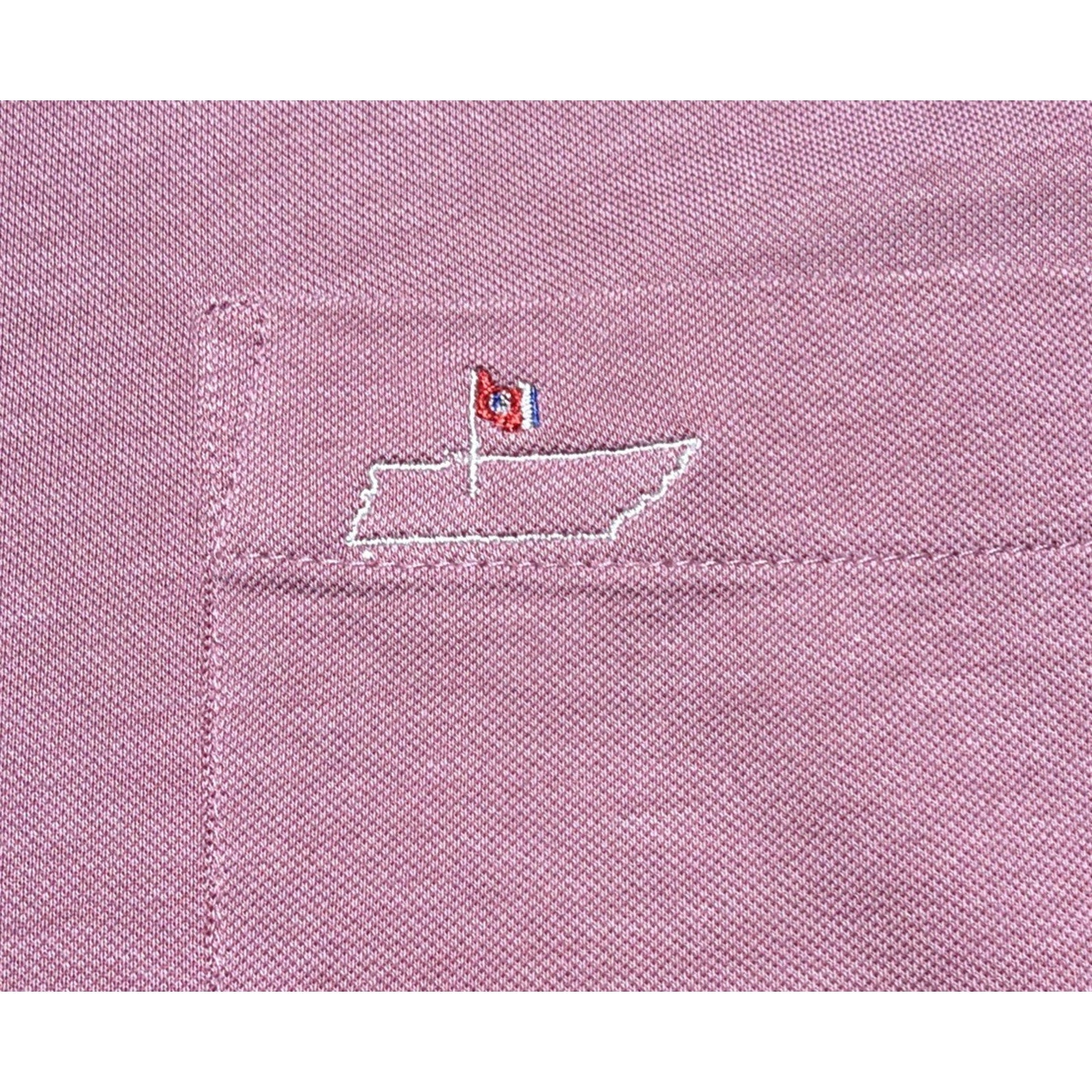 Peter Millar Pique Polo Shirt Mens XXL Pink Embroidered TN Golf
