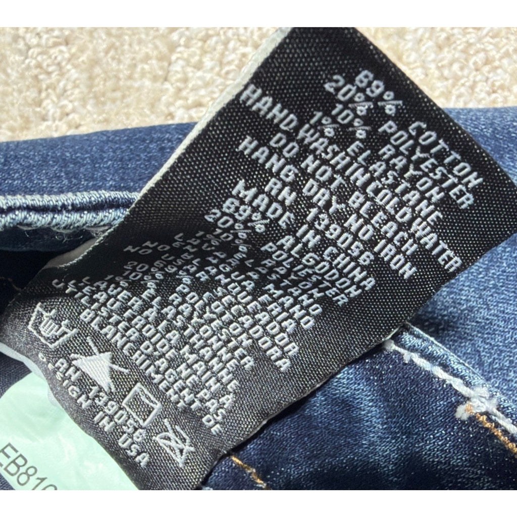 NWT Grace In LA Easy Fit Bootcut Jeans Women’s 27 Steer Skull Bling Western
