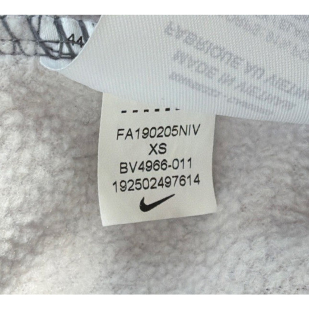 Nike Womens Quarter Zip Fleece Sweatshirt Size XS Gray Excellent