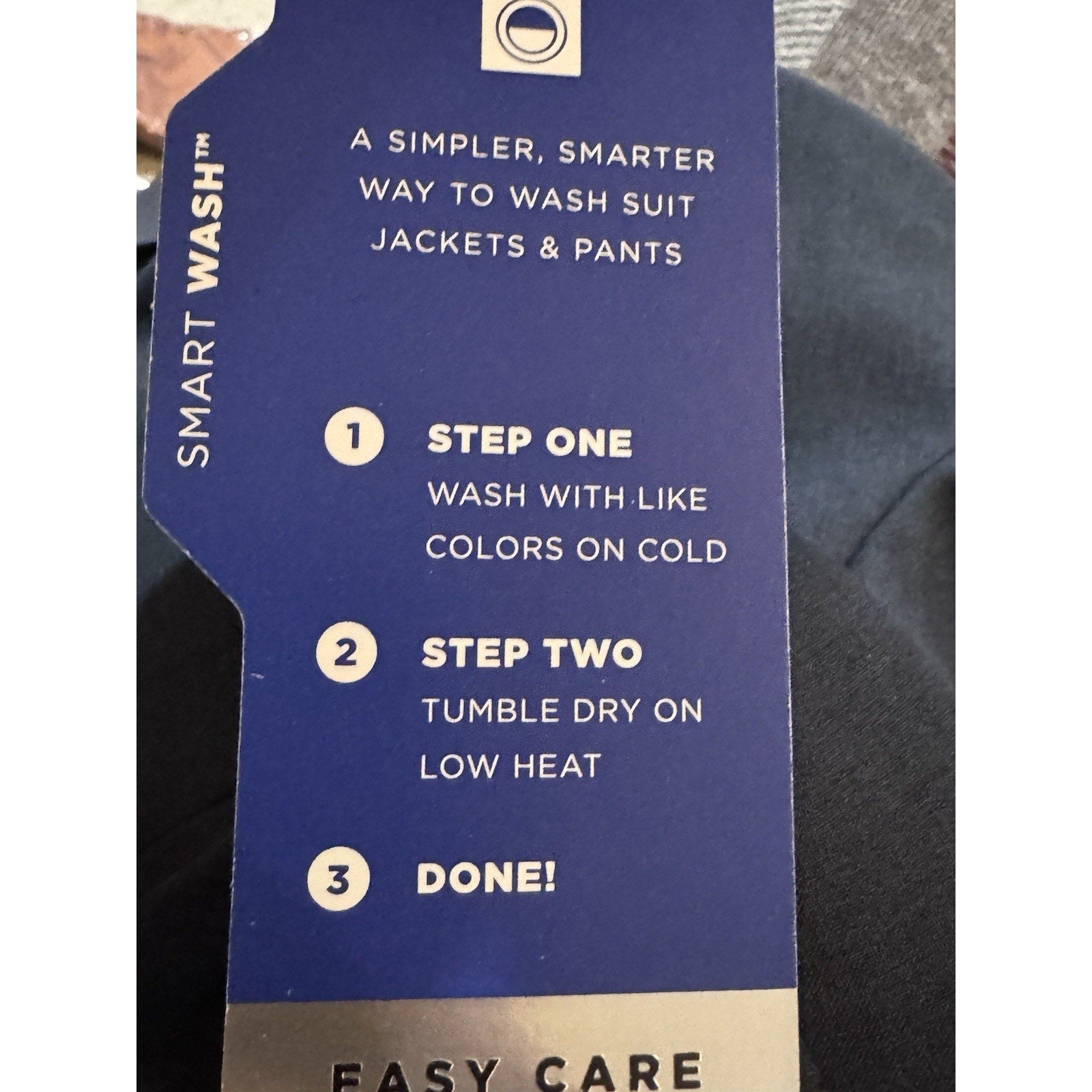 Haggar Men's Blazer Blue X-Large(48/50) Stretch Cotton Smart Wash Sports Coat