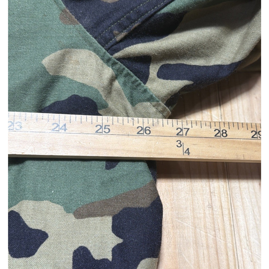 VTG USA Army M65 Field Jacket Mens M Woodland Camo Military Coat Outdoor Utility