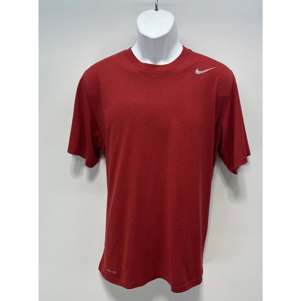 Nike Shirt Tee Men's Sz Large Dri Fit Tshirt Short Sleeve Heather Red