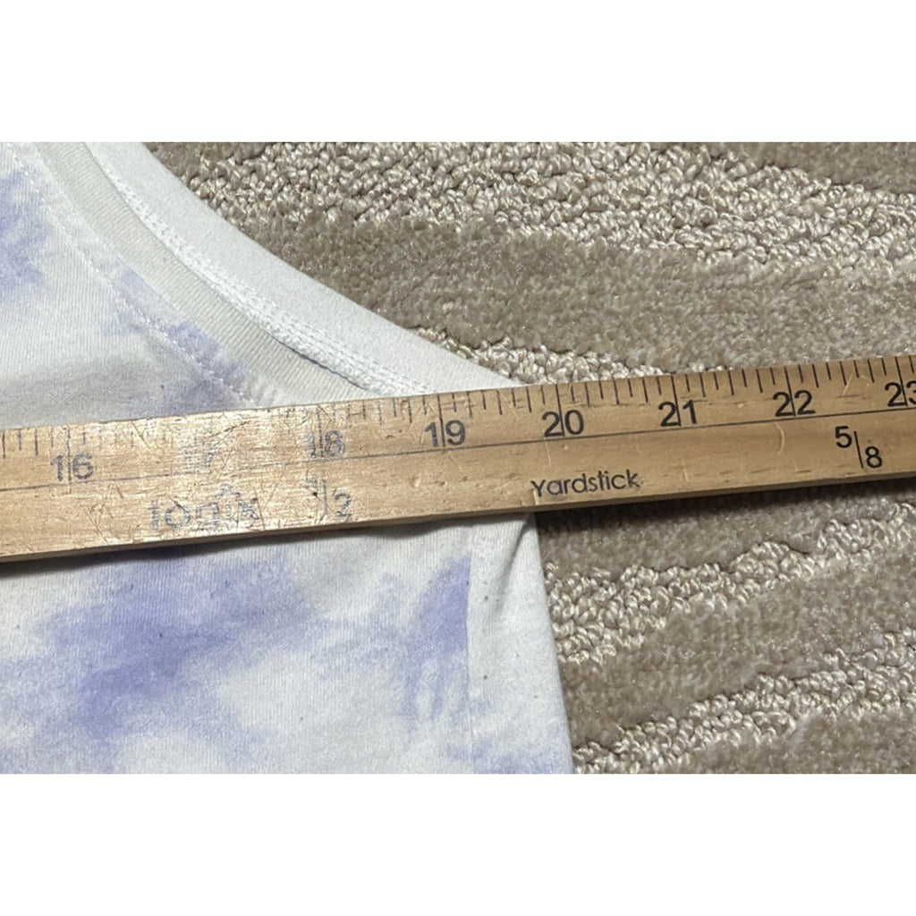 Nike Womens Blue White Tie Dye Tomboy Tanktop Size Large