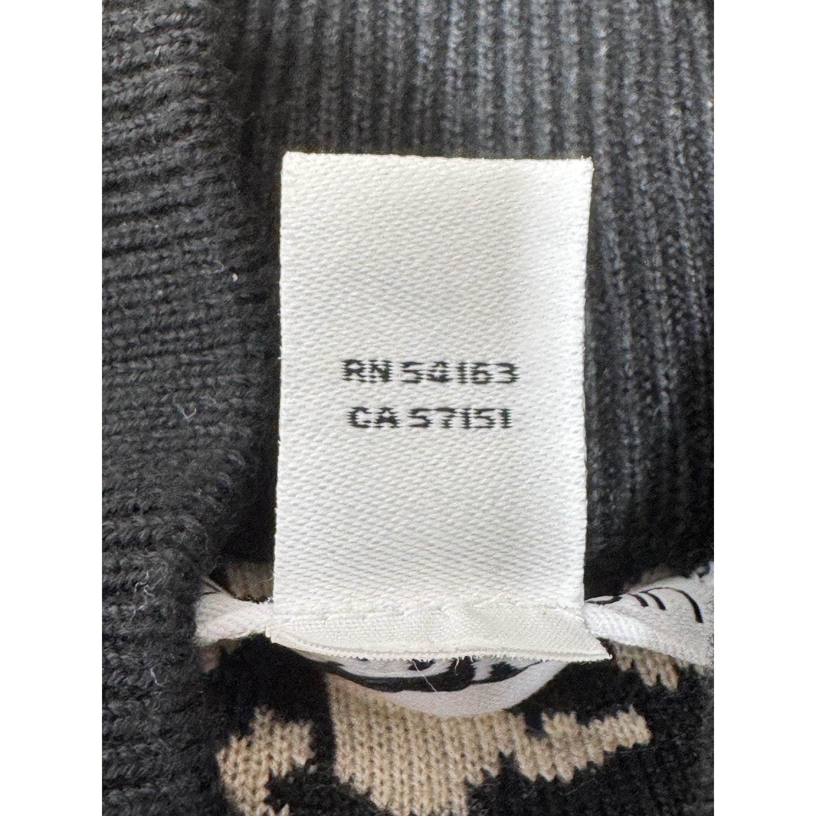 Calvin Klein Long Sleeve Sweater Beige and Black Women’s Size Medium