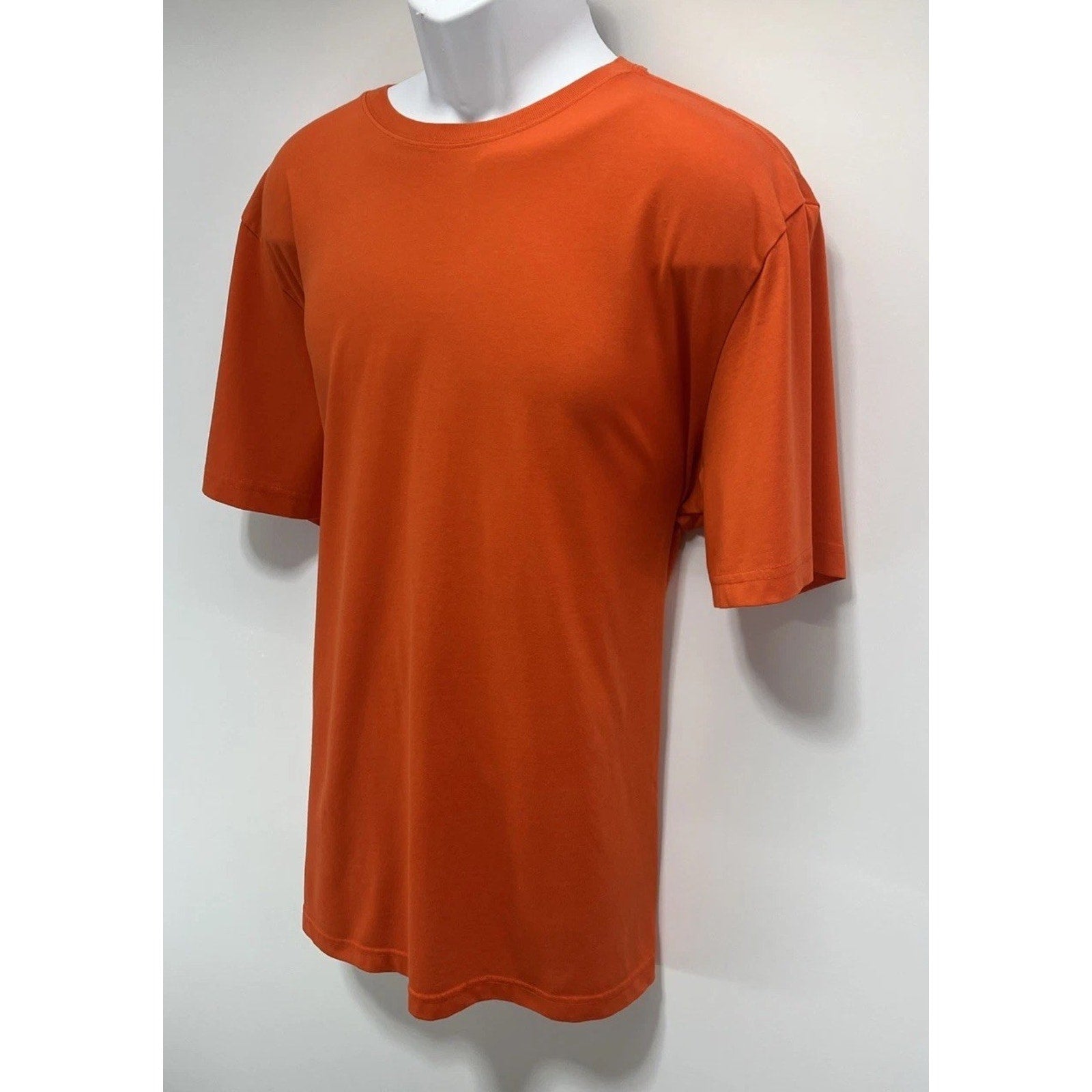 NIKE Mens Orange DRI FIT Crew Neck Short Sleeve Tee Shirt XXL