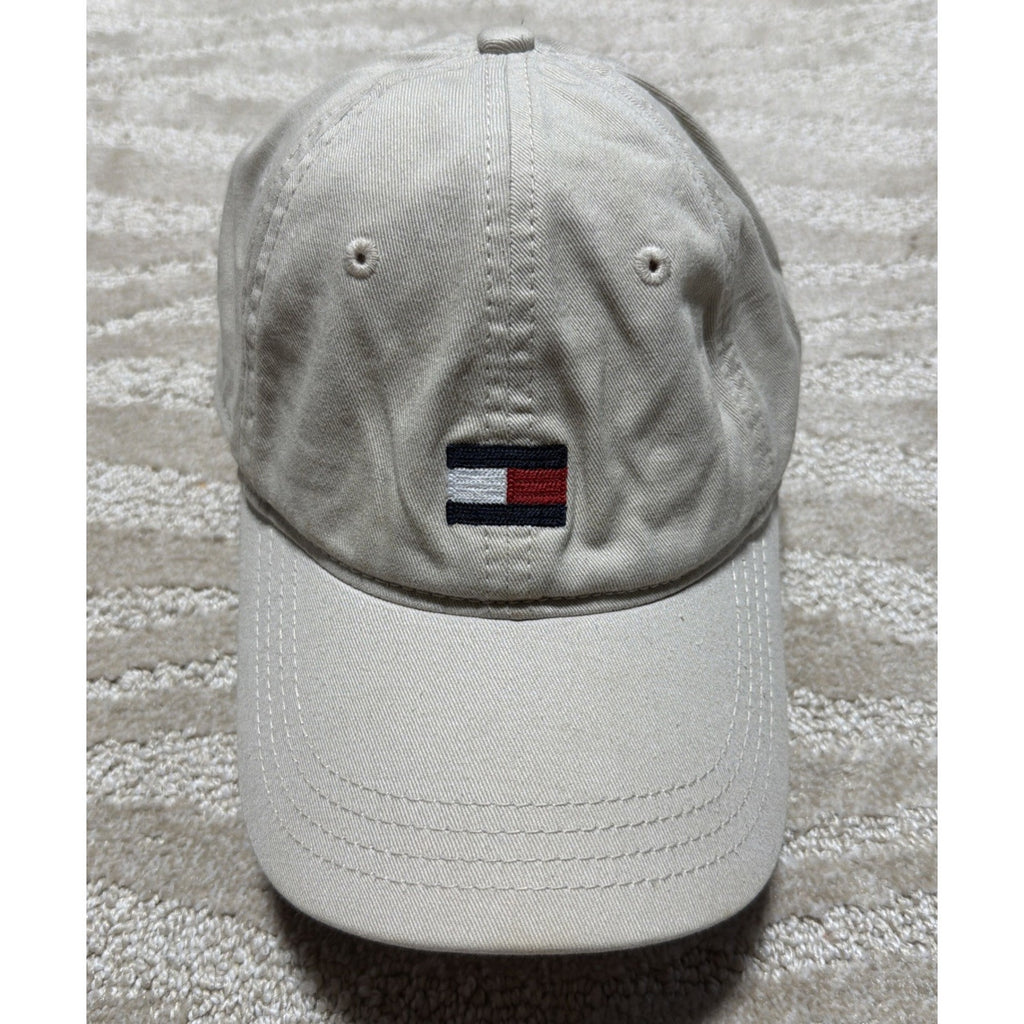 Tommy Hilfiger Men's Beige Baseball Cap Embroidered LOGO One Size