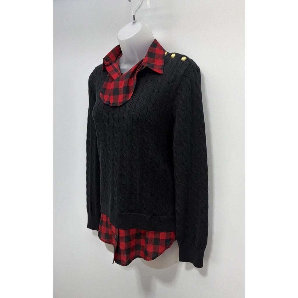 Lauren Ralph Lauren Women's Shirt Sweater Small BLACK