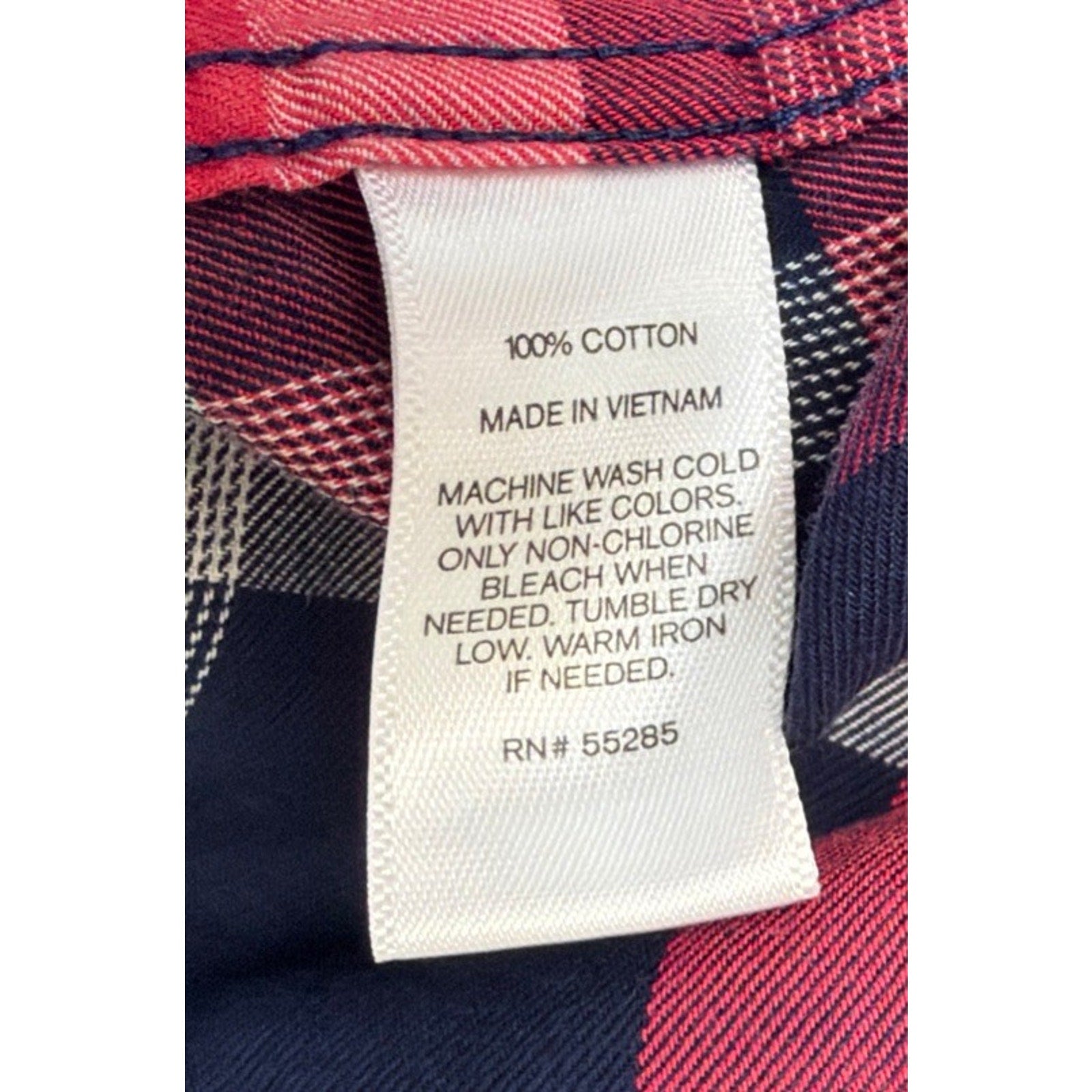 Express Soft Wash Shirt Men's M Pink Blue Plaid Collared Long Sleeve Button Down