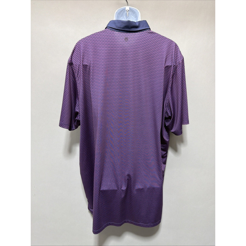 Greyson Performance Golf Polo Shirt Purple Men's XXL Stretch