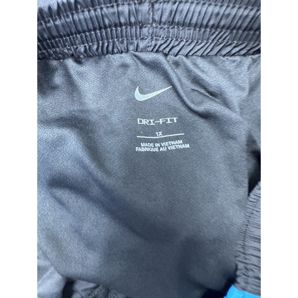 WOMEN'S NIKE DRI-FIT Running SHORTS BLACK BLUE ORANGE DH2563-042 SIZE 1X NWT