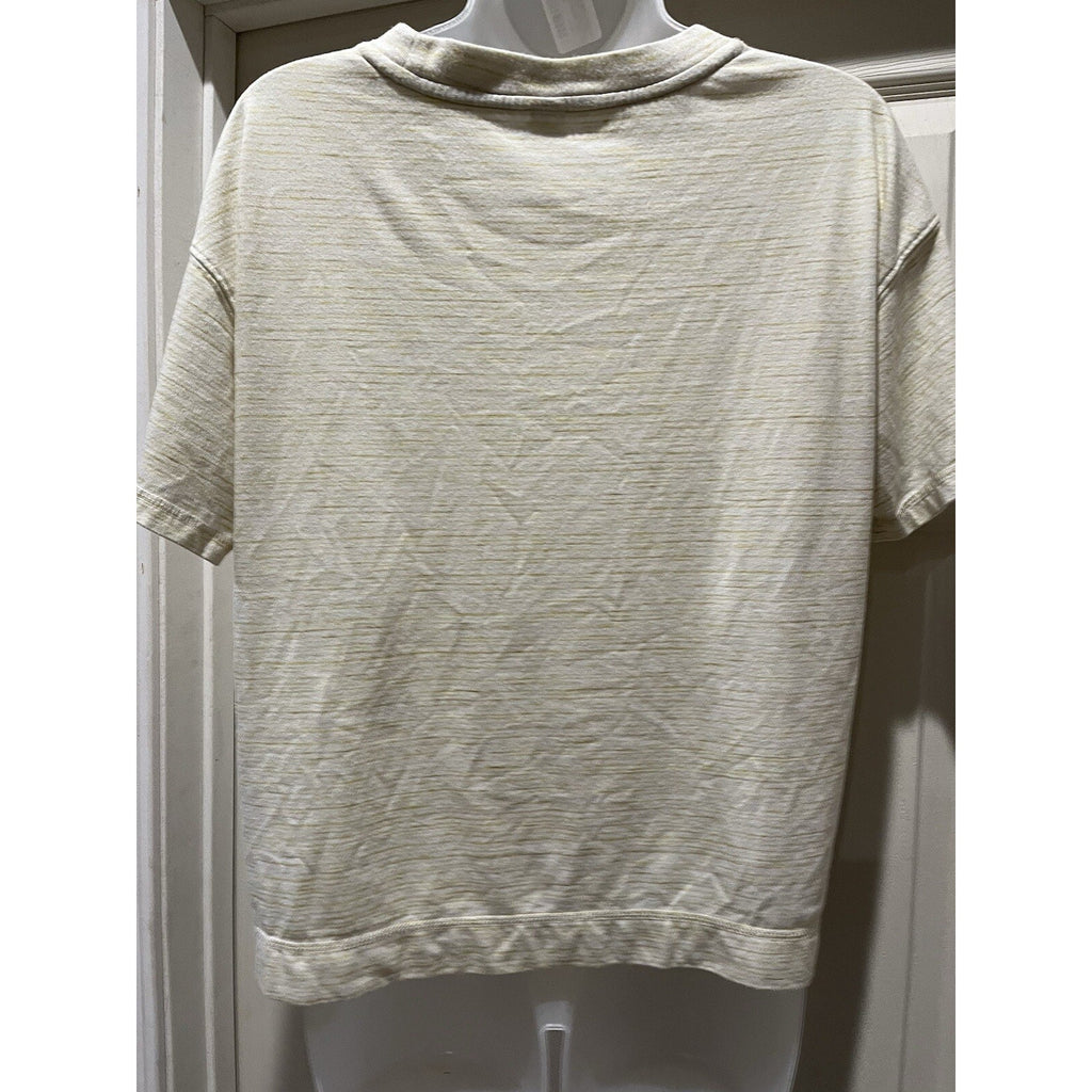 Old Navy Women Ivory Short Sleeve T-shirt Top Women's Loose Fit Size Small