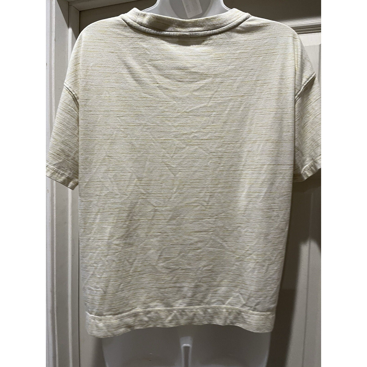 Old Navy Women Ivory Short Sleeve T-shirt Top Women's Loose Fit Size Small