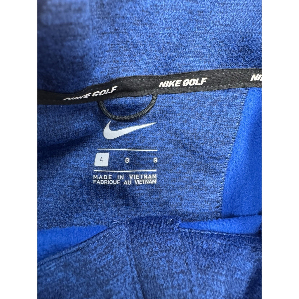 Nike Golf Tour Jacket Blue 1/4 Zip Mock Neck Pullover Men’s Size Large