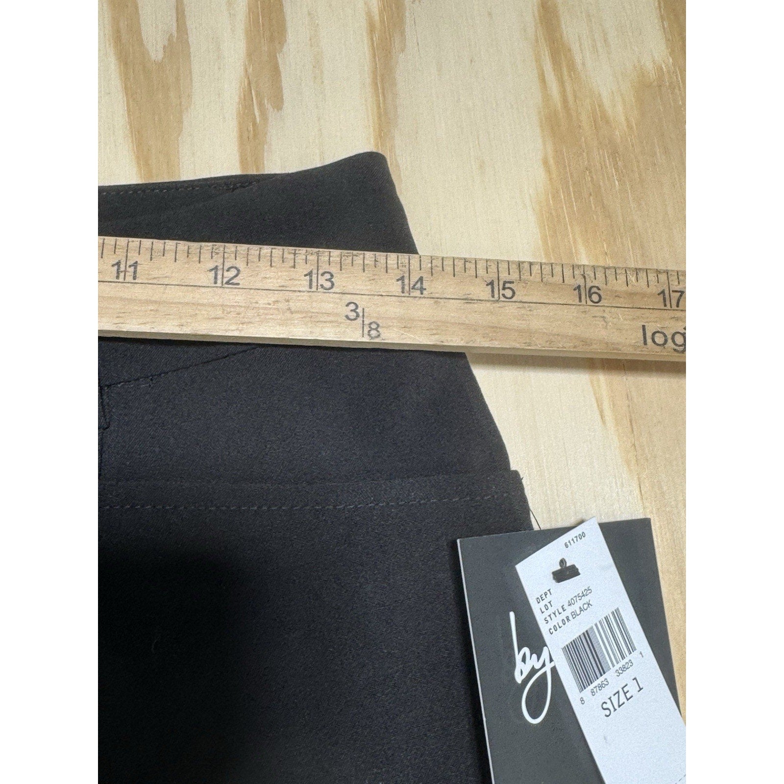 By & By Black Bootcut Dress Pants Womens Size 1 Stretch Office Work Career NWT