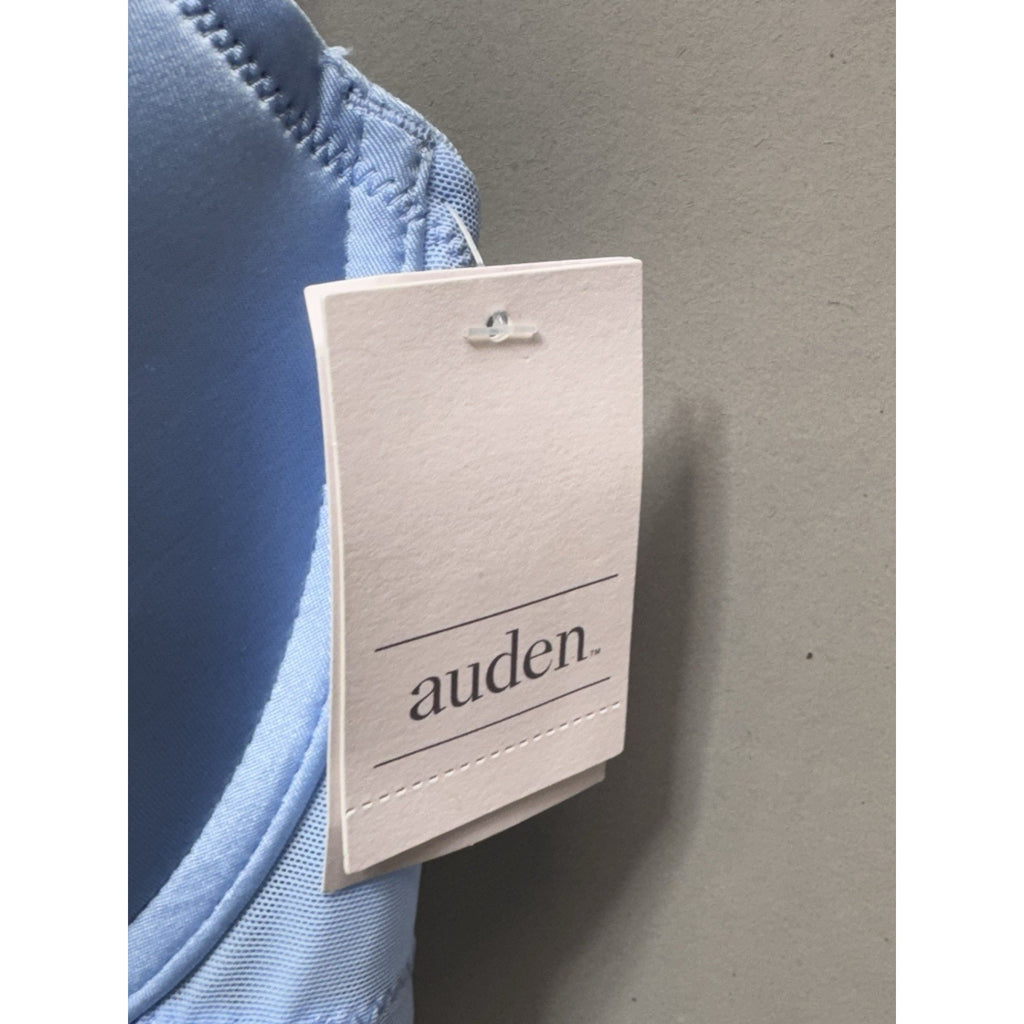 Auden Bra The Daydream Demi Coverage Light Lift T-Shirt Lace Trim Blue 38DD
