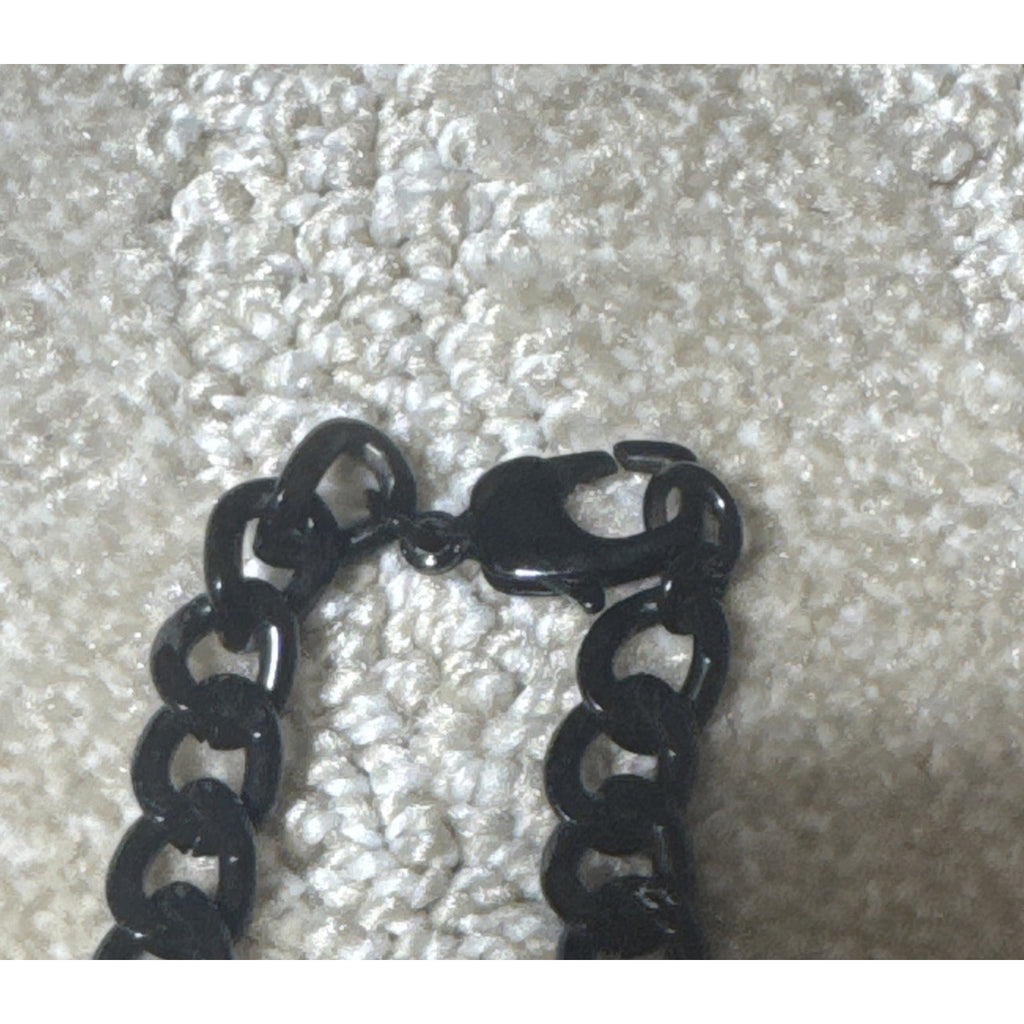 Harley-Davidson 24” Matte Black Bar & Shield Curb Link Chain Necklace 34N00163