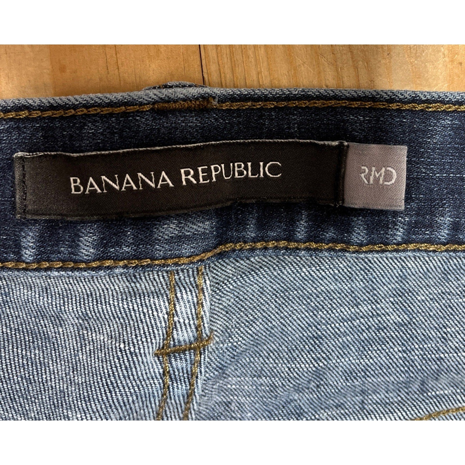 Banana Republic Slim Fit Jeans Men's 32x25 Hem Classic Blue Jeans Stretch