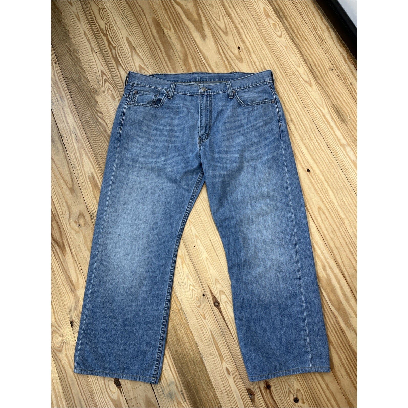 Levi's 569 Loose Straight Jeans Mens 38x30 Lightweight Blue 100% Cotton Denim