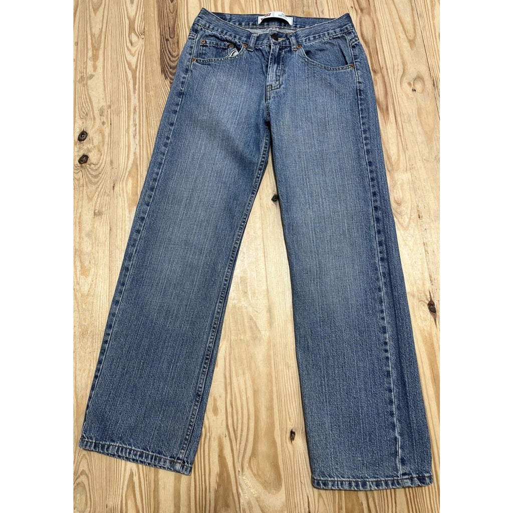 Levi's 550 Relaxed Fit Straight Blue Denim Jeans Mens Size 28x28