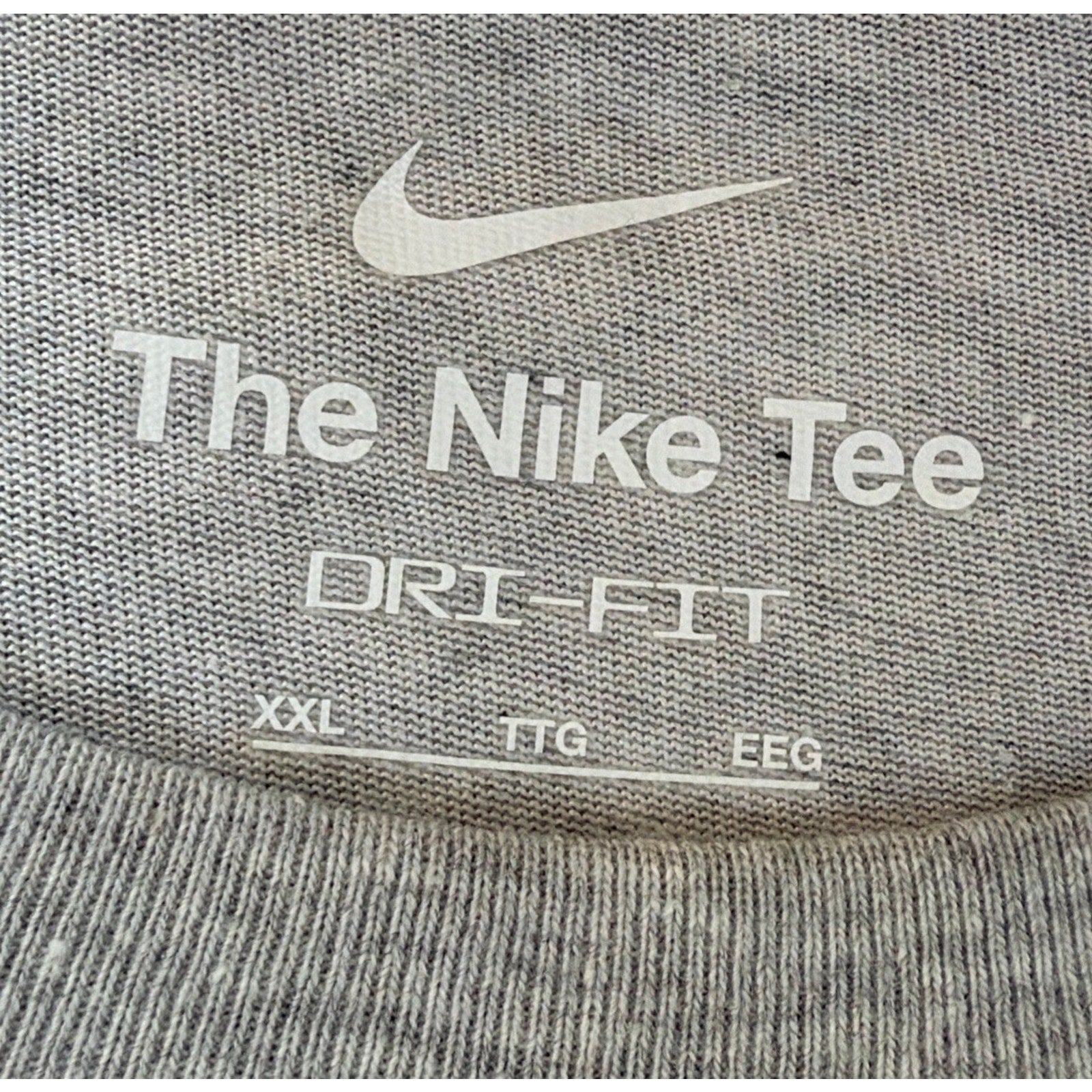 New Arkansas Razorbacks Nike Dri Fit Arch Cotton T Shirt Grey Size 2XL NWT NCAA