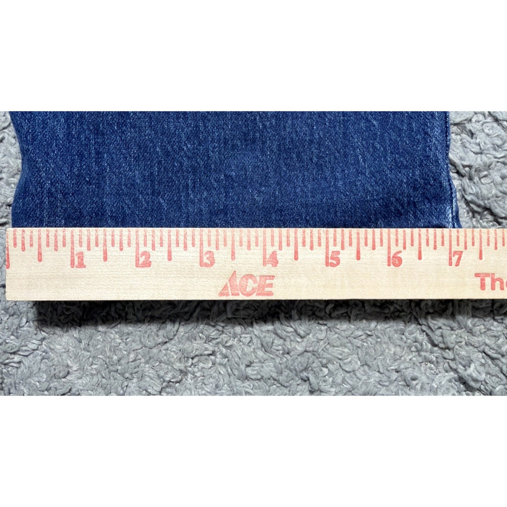 Womens Old Navy Mid-Rise Wow Boyfriend Ankle Blue Denim Jeans Cotton Blend 12