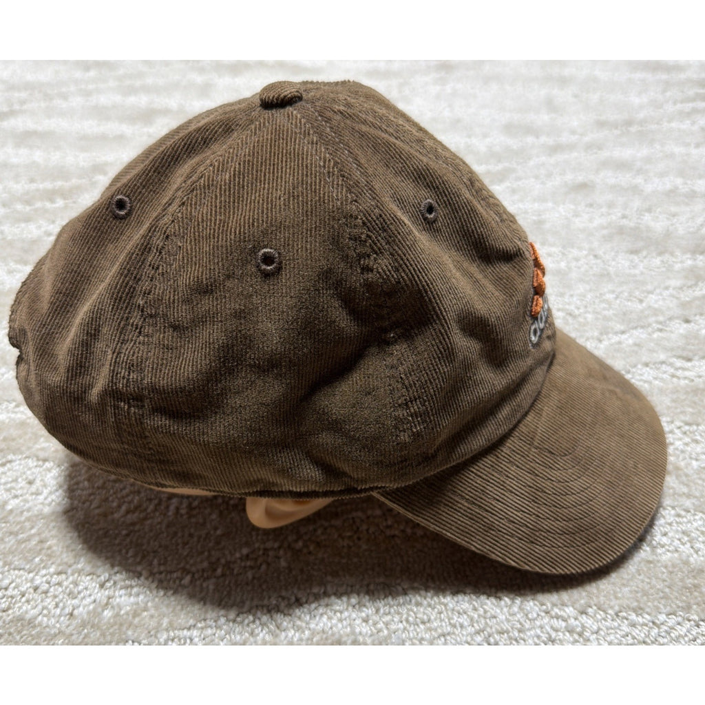 Adidas Hat Cap Strap Back Adult One Size Brown Corduroy Climalite 2015