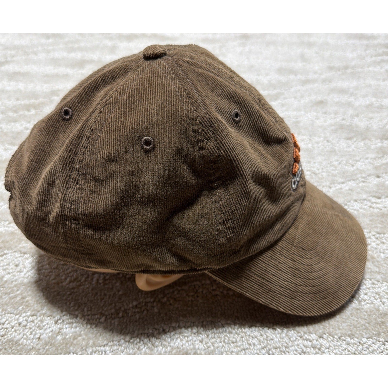 Adidas Hat Cap Strap Back Adult One Size Brown Corduroy Climalite 2015
