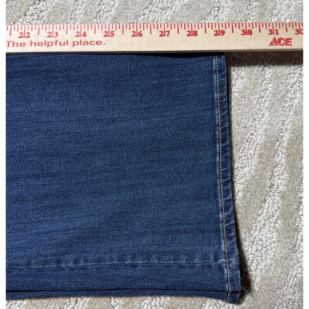 American Eagle Women's Kick Boot Super Stretch Jeans Dark Wash Size 12 S Flare