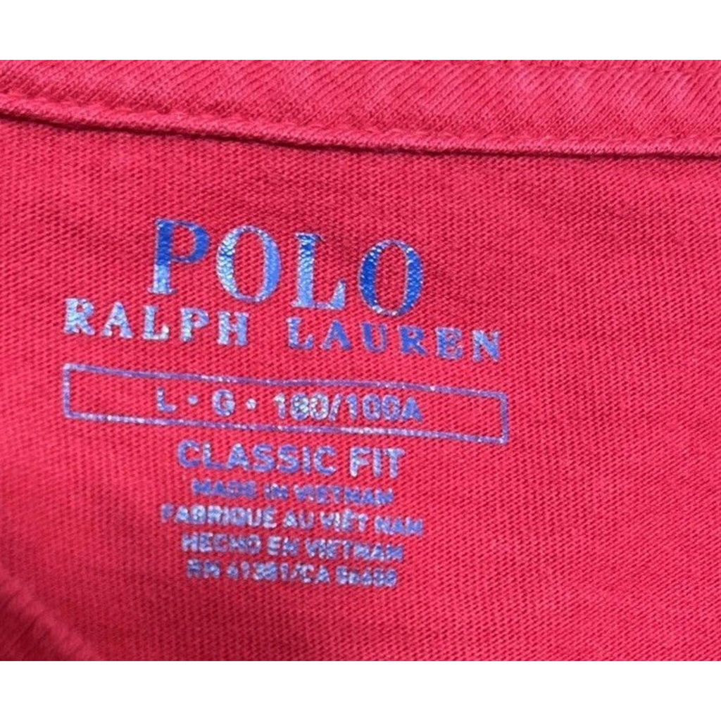 Polo Ralph Lauren Men’s Classic-Fit V-Neck Jersey T-Shirt Red L Large