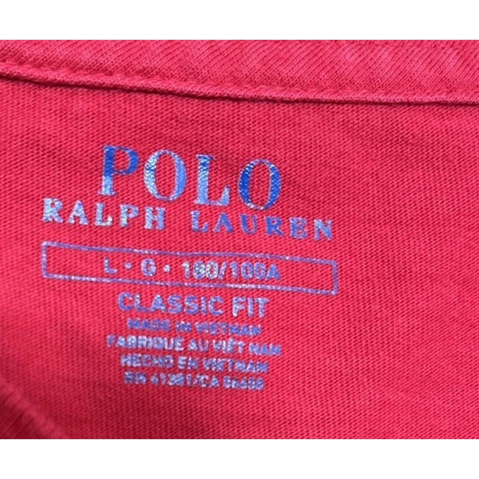 Polo Ralph Lauren Men’s Classic-Fit V-Neck Jersey T-Shirt Red L Large